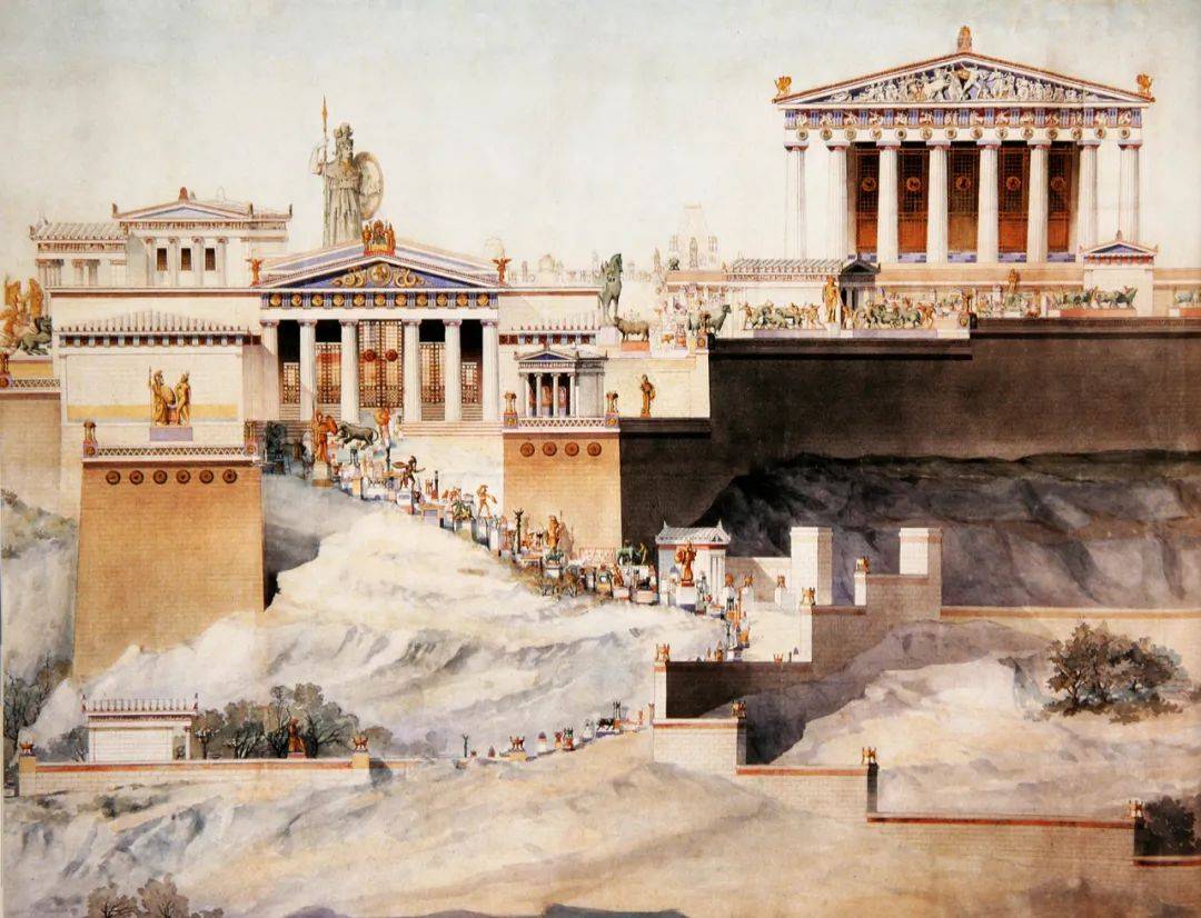 雅典卫城复原图