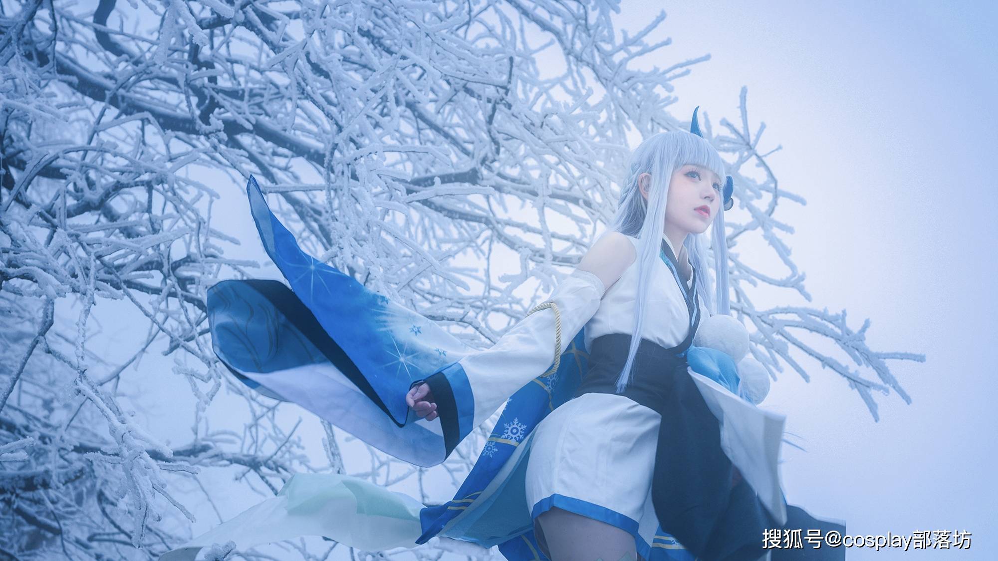 cos:阴阳师蝉冰雪女cos正片@修老虎