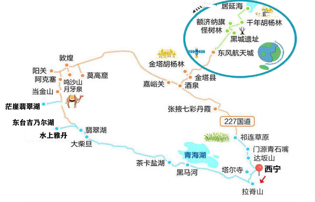 二,甘肃青海大环线10日游行程攻略 d1,西宁—日月山—倒淌河--青海湖