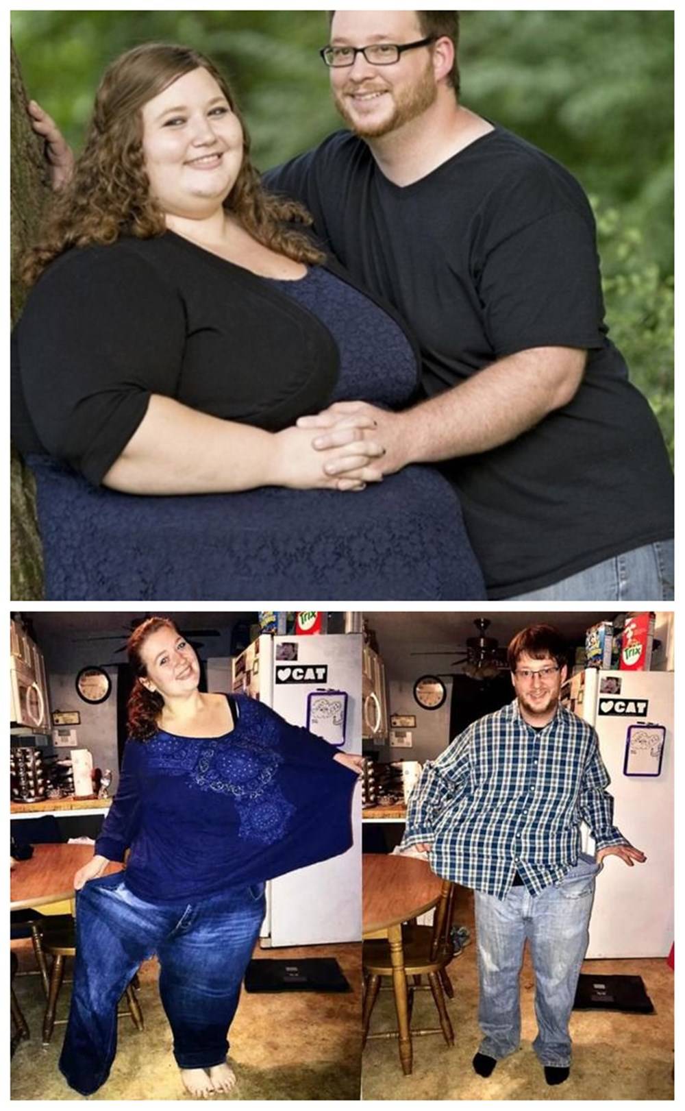超重夫妻为备孕减肥,一年半后堪比整容,为了要宝宝也是拼了