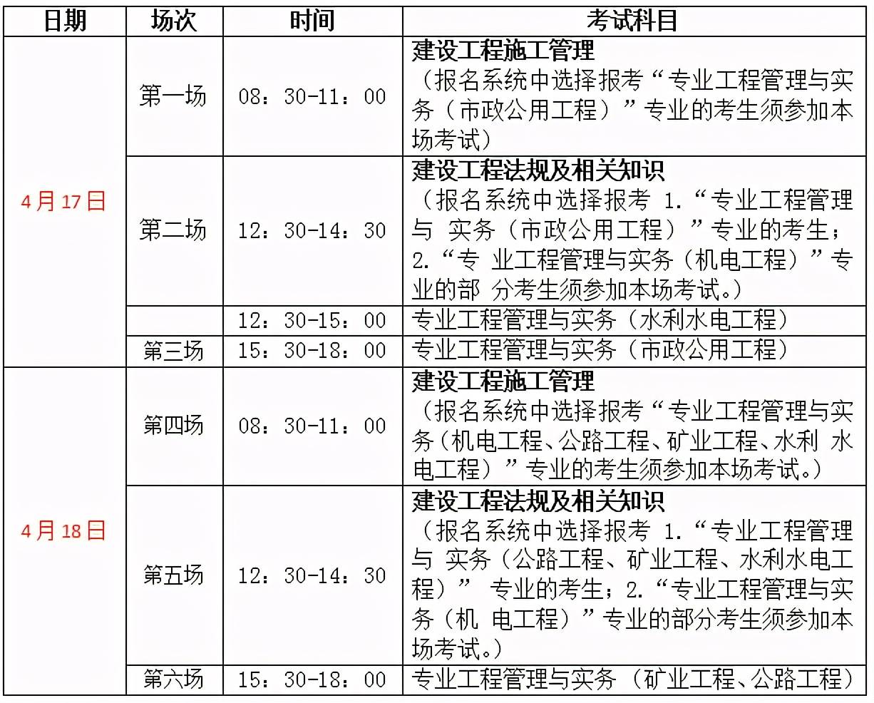 贵州2020年度二级建造师(第2批次)考试时间