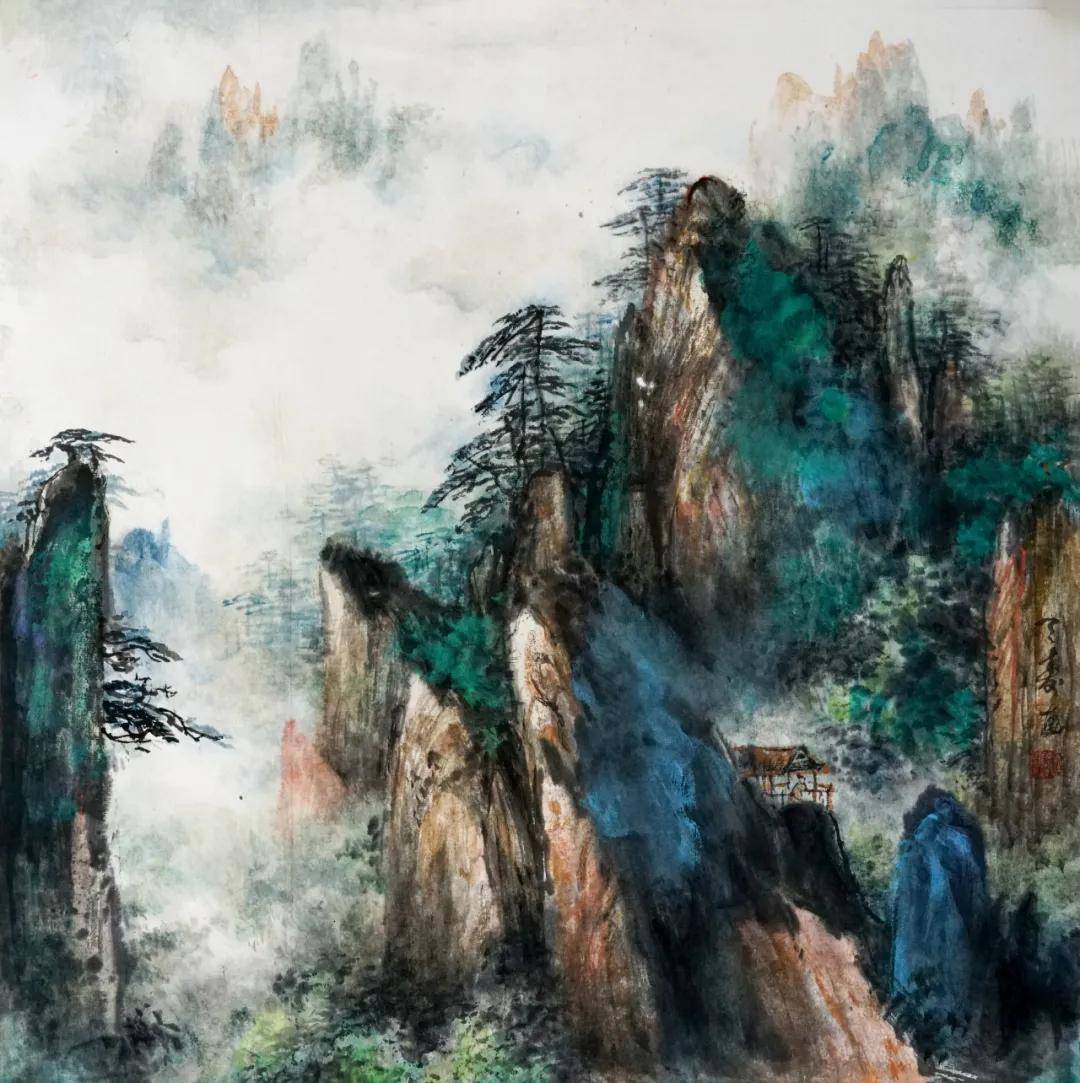 风范| 现代彩墨山水画的万千气象——记当代著名画家糜天寿