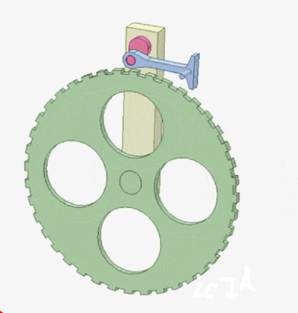 lcia低成本自动化8大机构之:棘轮&槽轮机构3