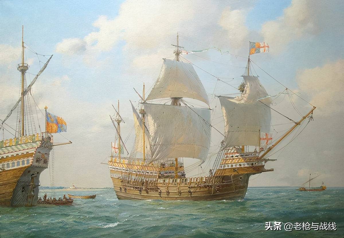 原创大航海时代的风景,一组风帆战舰美术作品