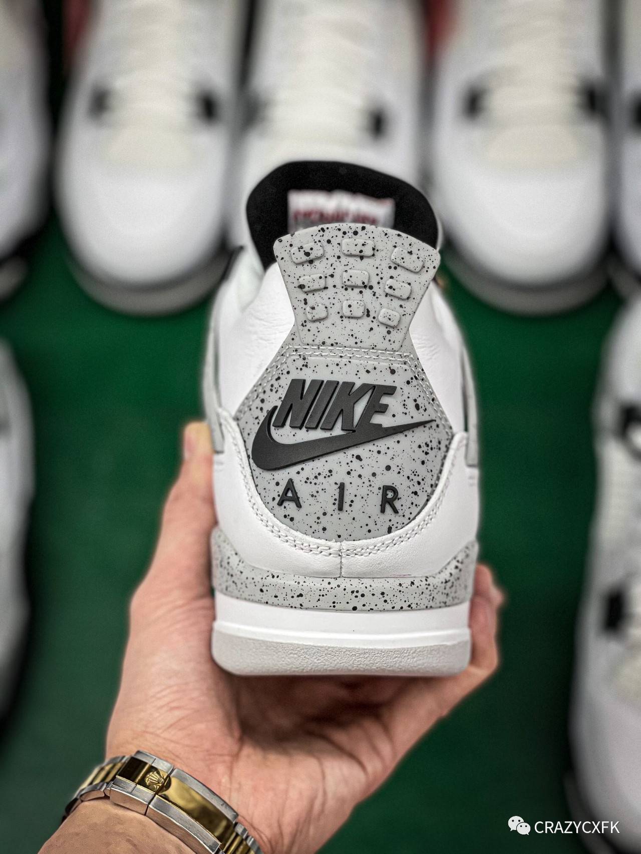 乔丹白水泥 air jordan 4 retro white cement aj4篮球鞋上手