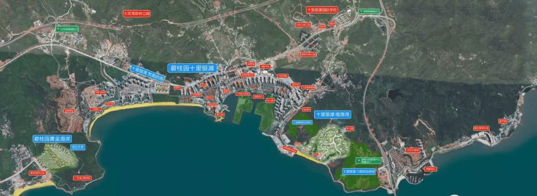 十里银滩维港湾总规图