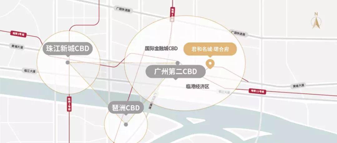 作为广州的天之骄子, 第二cbd(金融城-鱼珠)几乎获取了政策,金融,交通