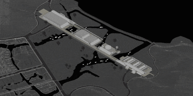 the intensive placement of the building allows