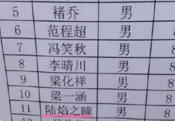 小学生因名字火了,在全国可能是独一无二的,老师看后直夸霸气