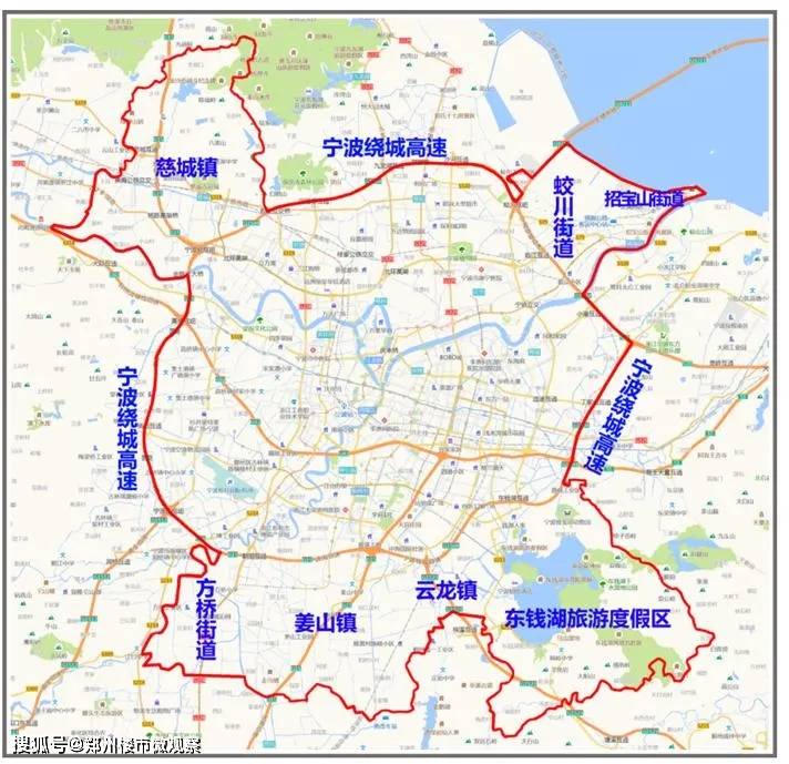 2021.4.17新政后宁波限购区范围图