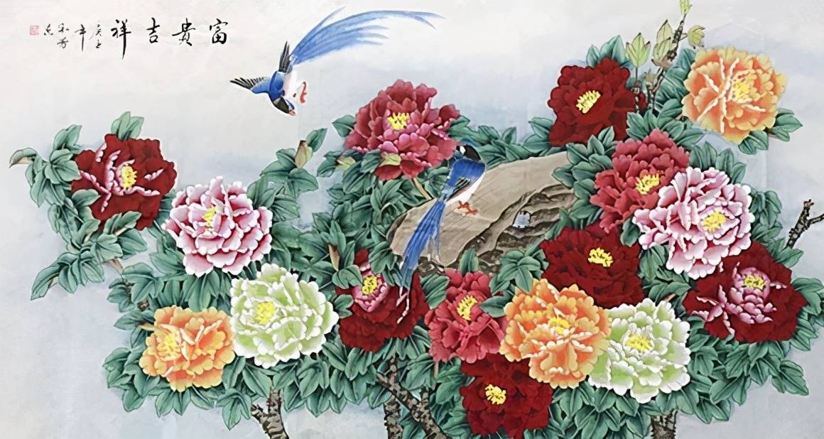 画家常淑芳 以形达意 敷色层层渲染