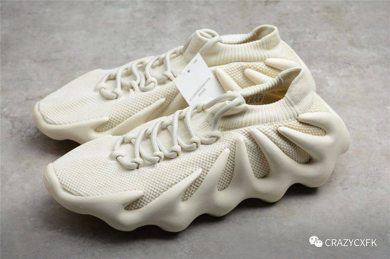 阿迪达斯椰子450 adidas yeezy cloud white 火山灰白运动跑步鞋评测