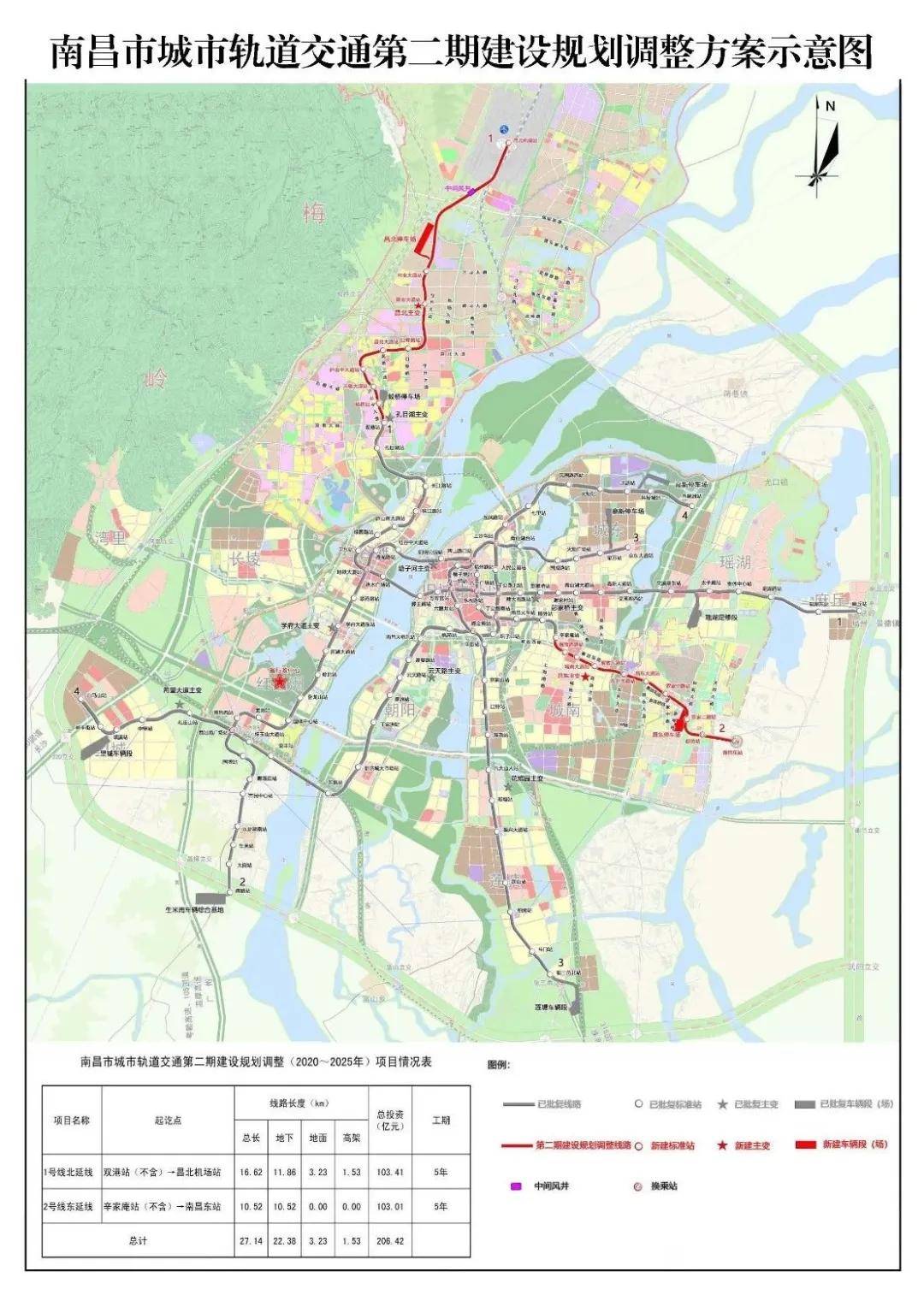 68亿!南昌轨道交通1号线北延,东延及2号线东延工程土建施工招标