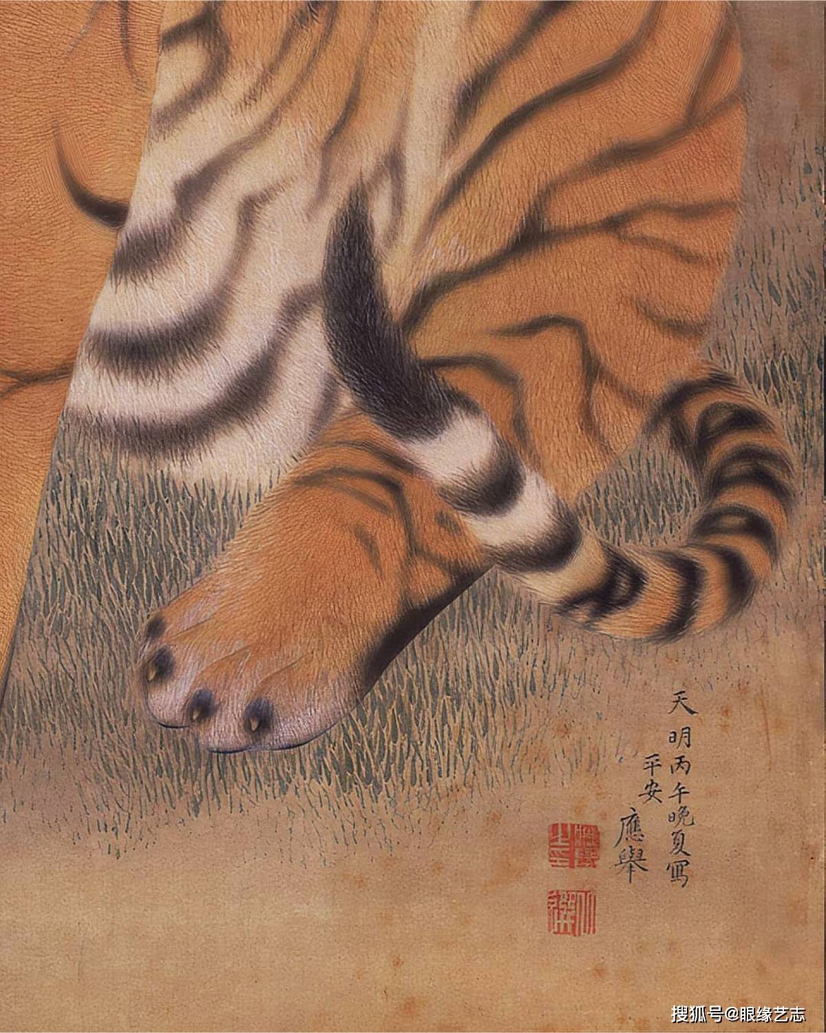 他早年师从狩野派画家石田幽汀,为维持生计还绘制过洋片画,并将透视法