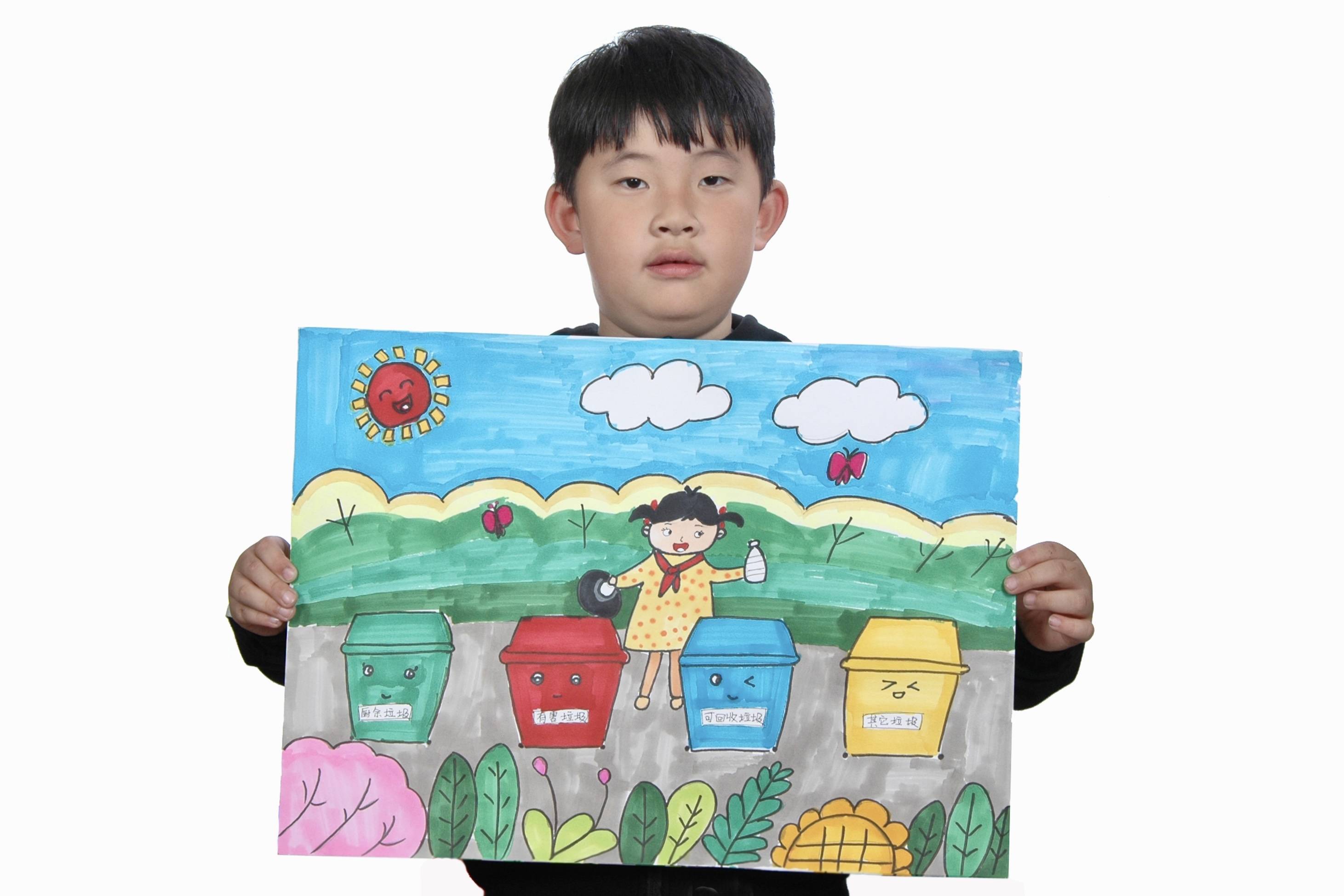 沈阳小学生垃圾分类绘画作品展示(24-47幅)
