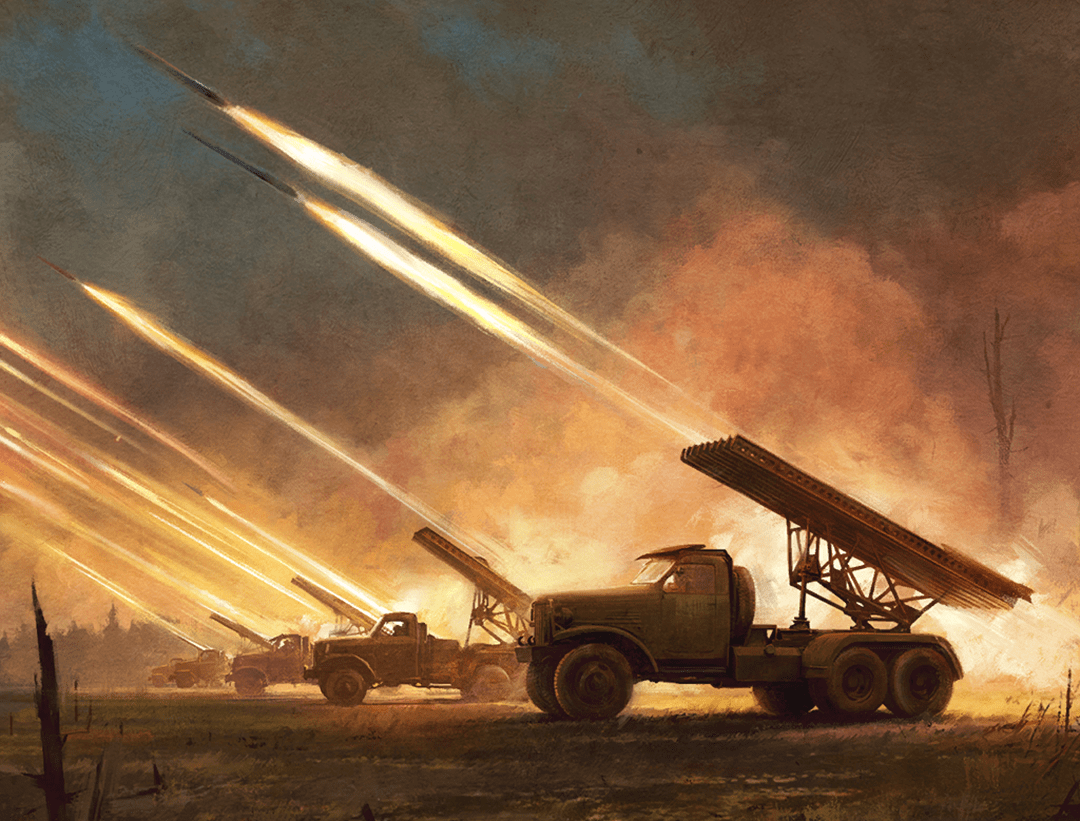 1941年7月,喀秋莎火箭炮在斯摩棱斯克首次参战,仅仅7辆齐射,就给德军