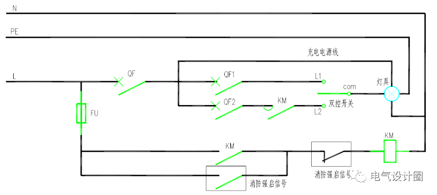 火灾应急照明及疏散标志灯又应该如何接通?