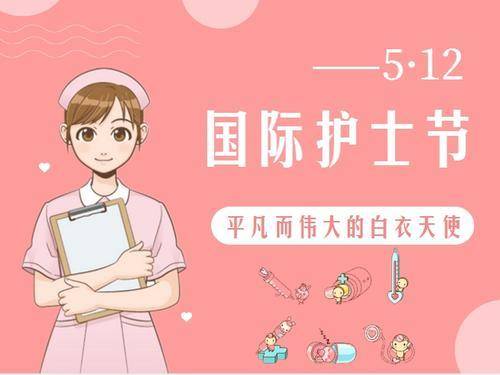 原创8张不用打字国际护士节快乐问候祝福语动态图片创意温馨的护士节