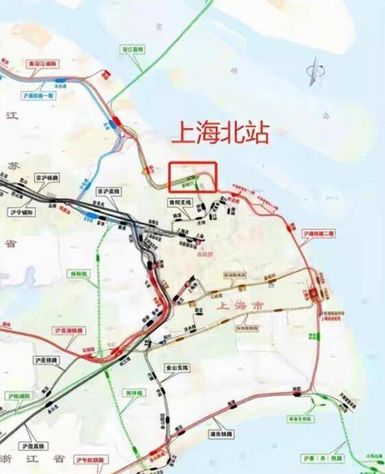 原创上海拟建一座高铁站规模8台18线就在宝山网友位置太偏