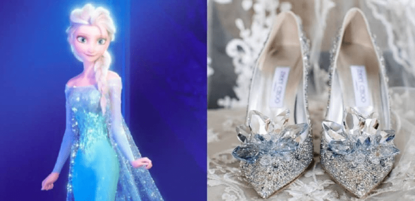 实物版迪士尼公主鞋,水晶鞋一般人穿不上,艾莎的鞋子最好看