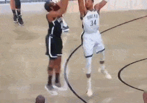 原创疑似垫脚!字母哥防守哈登惹争议,欧文伤缺,网鹿抢七大战惨烈