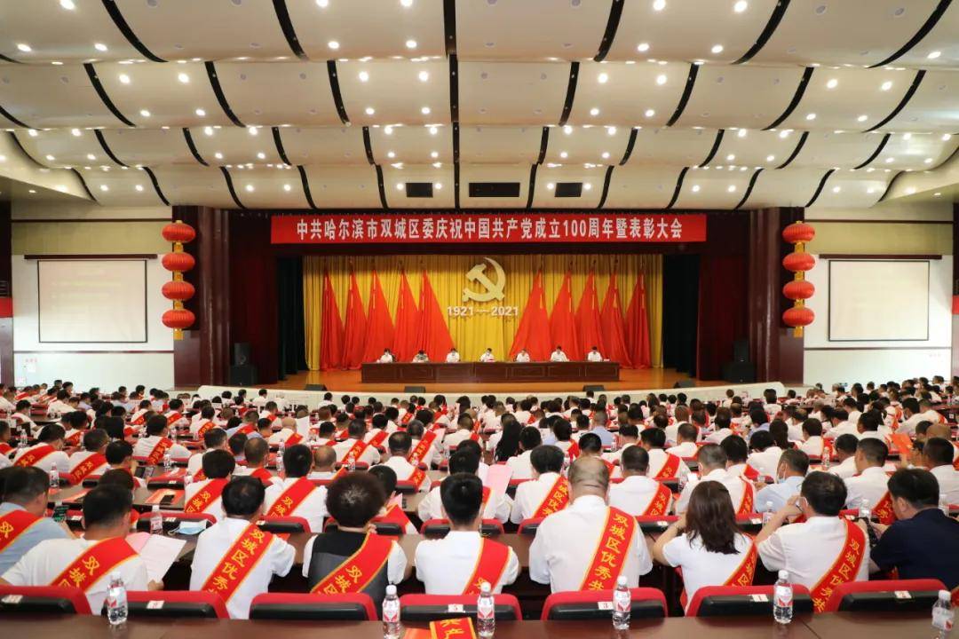 双城区召开庆祝中国共产党成立100周年暨表彰大会