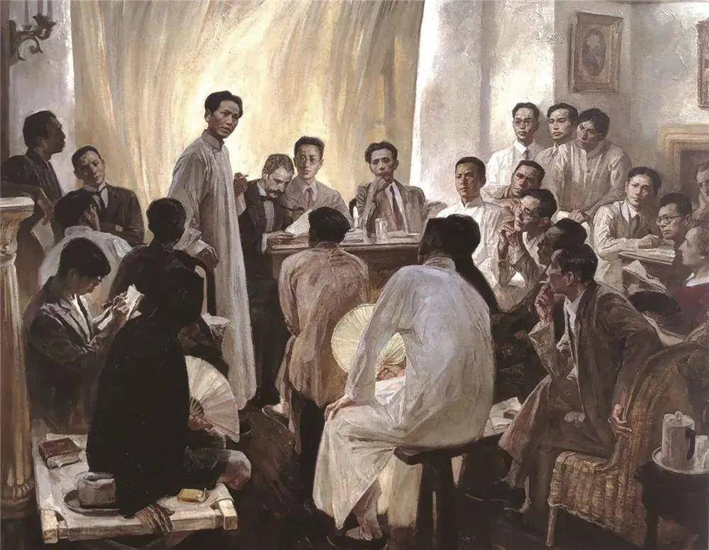 建党百年美术作品欣赏_中国共产党
