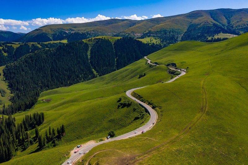 独库公路全线开通,沿线风景美到爆,此生必去