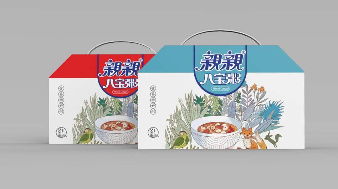 亲亲八宝粥包装品牌设计