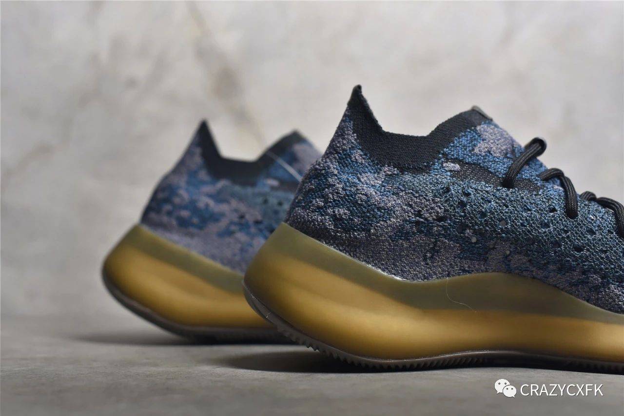 阿迪达斯椰子铜蓝生胶 adidas yeezy boost 380 v3 covellite 运动鞋