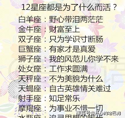 12星座哪方面最厉害?