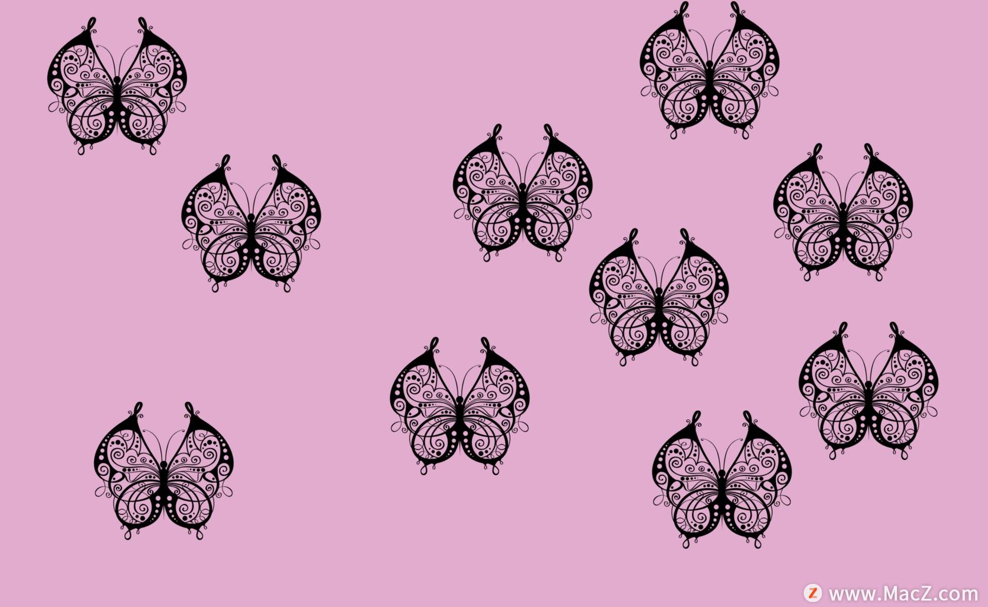 蝴蝶印花图案ps笔刷