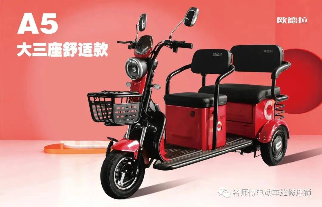 绿驹欧德拉三轮车超大空间特能装时尚骑行不丢面