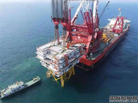 与台风赛跑!厦船重工承建首座海上升压站顺利完成滚装运输及海上安装