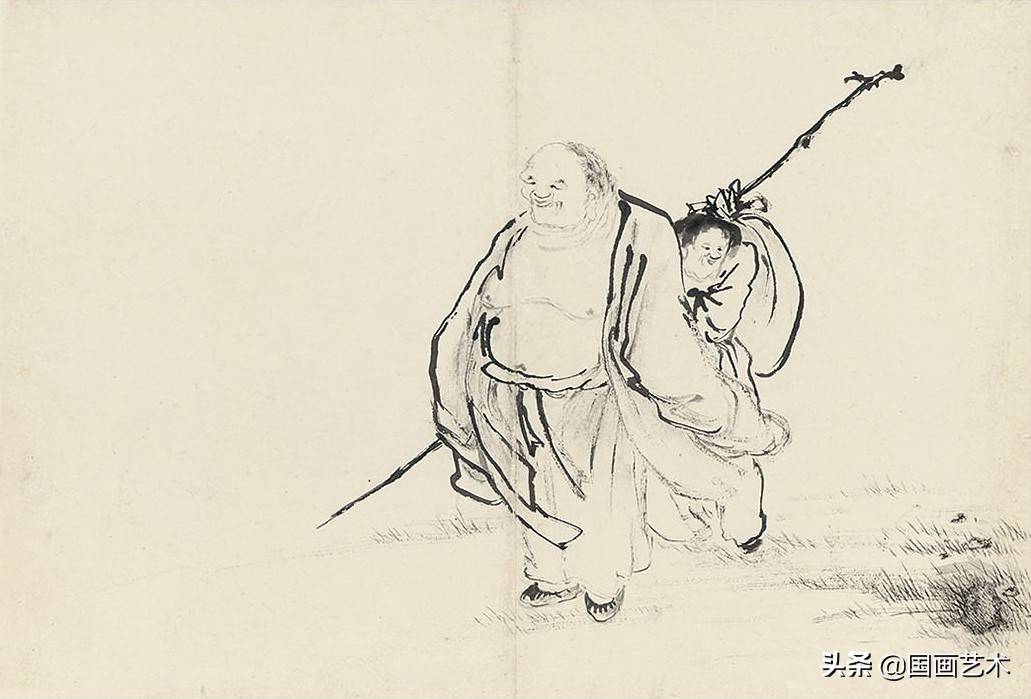 指画开山祖师高其佩指画人物册欣赏