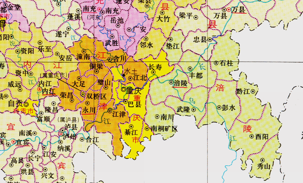 重庆市的区划调整4个直辖市之一重庆市为何有38个区县
