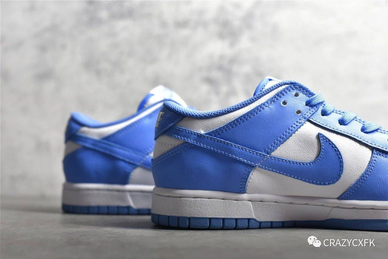 耐克大学蓝 nike dunk low retro university blue 北卡白蓝运动鞋