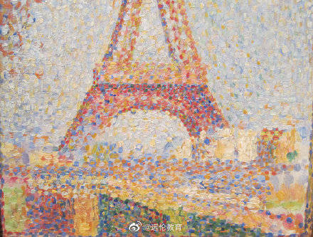 法国点彩派画家georges seurat(乔治·修拉#点彩画#远伦分享