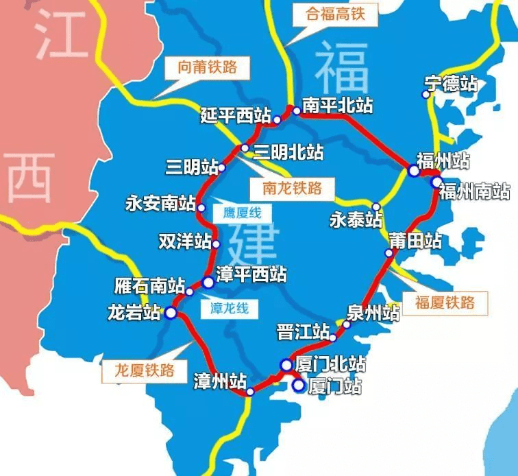 原创福州将建多条高铁,沿途这几座城市有福了,快看看经过你家吗?