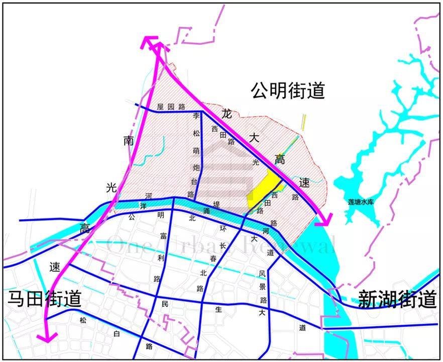 光明区公明街道西田社区土地整备利益统筹项目土地整备规划公示