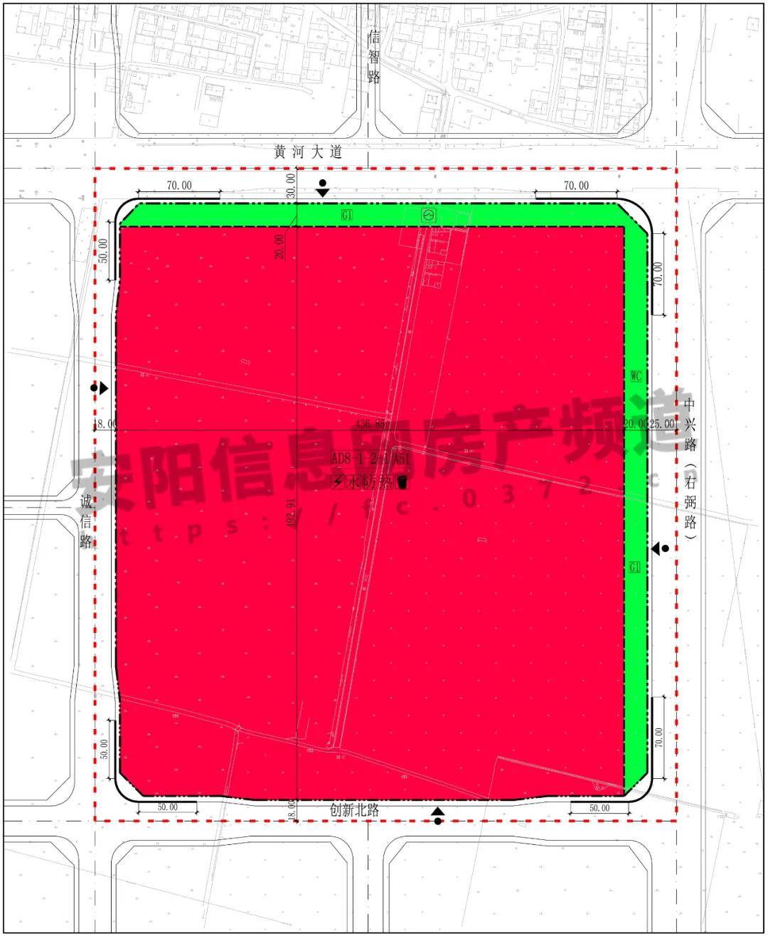 项目名称:安阳县(示范区)ad8-1-2-1地块控制性详细规划(草案) 建设