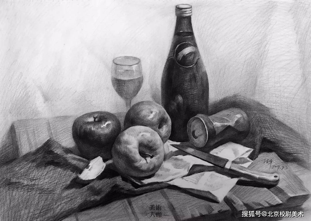 校尉美术素描课堂|初学者素描静物基础知识大总结,错过要等下一年