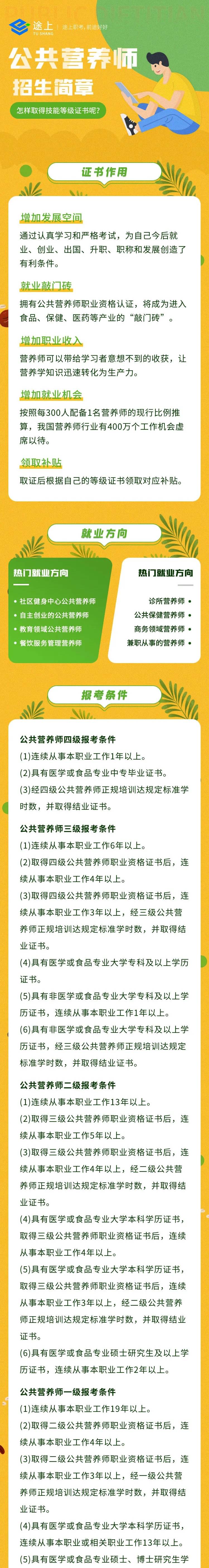 途上职考公共营养师证回来了感兴趣的朋友们不要错过