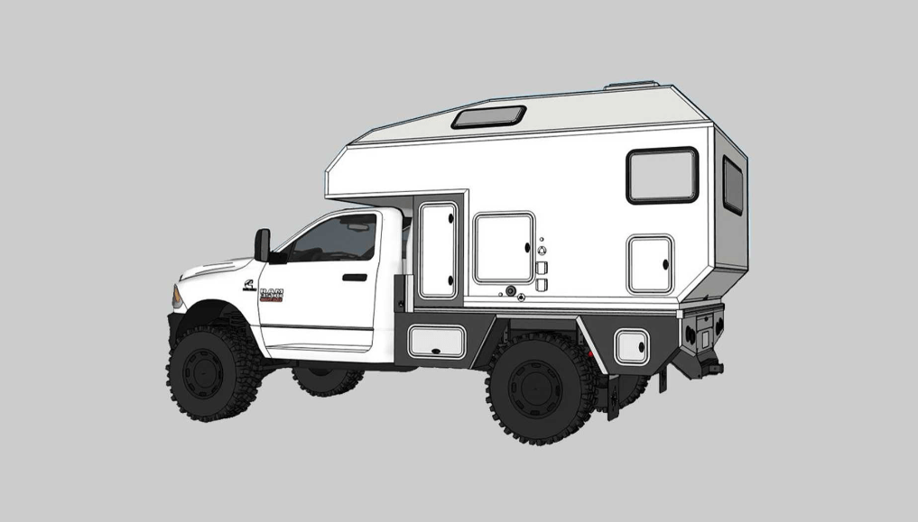 行走的太空舱 atera ram 3500背驮式房车