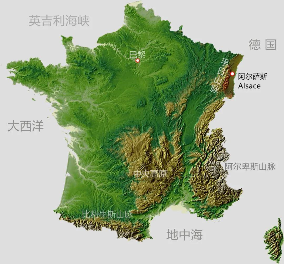 法国地形图