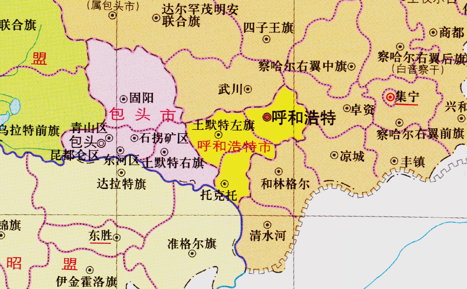 内蒙古的区划调整9个市之一呼和浩特市为何有9个区县