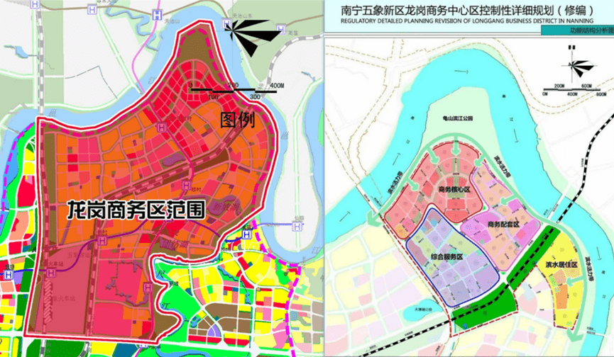 首先是高标准的定位,2017年南宁规划局公布《南宁五象新区龙岗商务