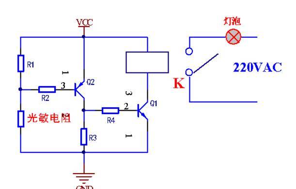 光敏电阻如何实现光控开关电路控制