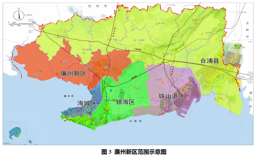 原创投资约29亿元北海谋划的廉州新区将建设一条二级公路