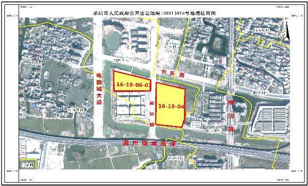 该地块位于乐清市北白象镇后西岑村范围内,两个板块之间为尚长路所